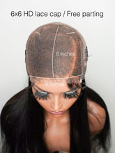 Brooklyn Hair Tiny Knots 6x6 Swiss HD Pre Cut Lace Glueless Pre Bleached Knots Wig Deep Wave